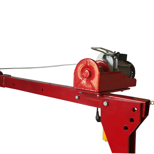 UTE crane with mini hoistSmall craneelectric winch hoist crane shandong jndo hoisting