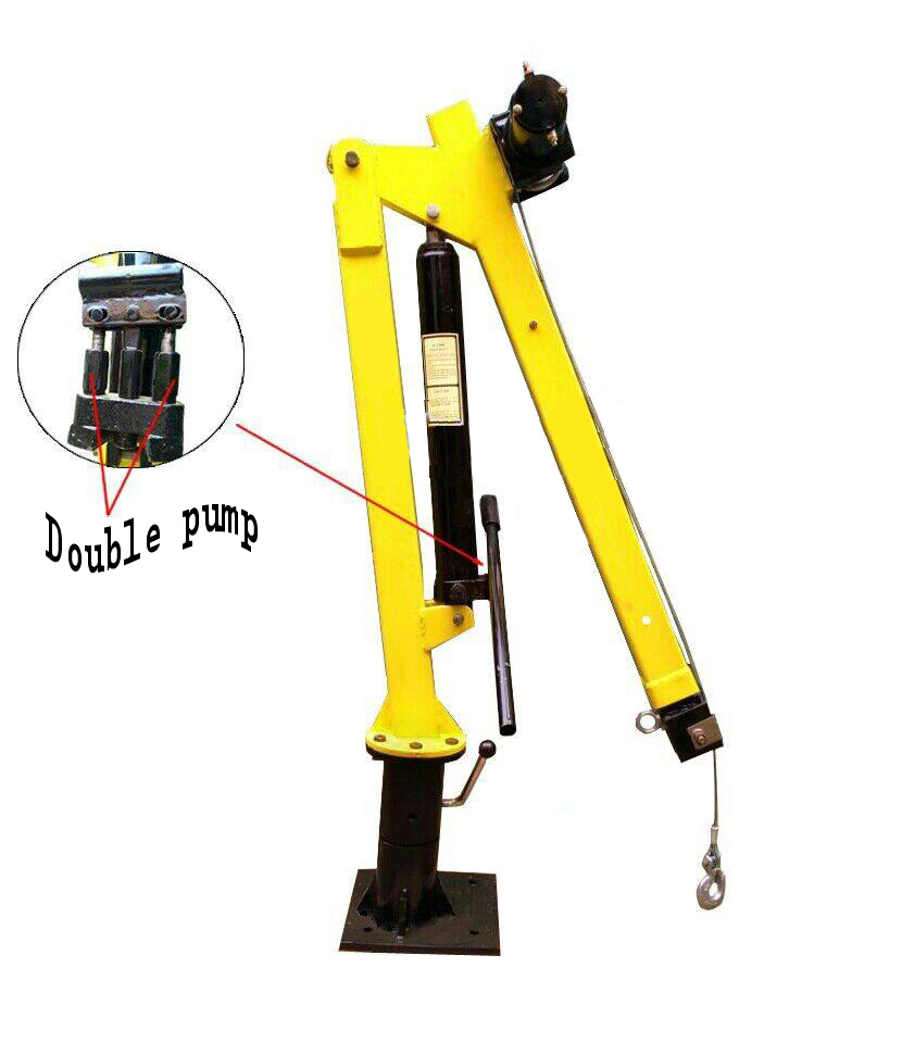 800kg Single line pickup crane with pump